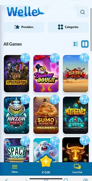 Welle Casino mobile screenshot #5 Mobile Screenshot image #5 for Welle Casino