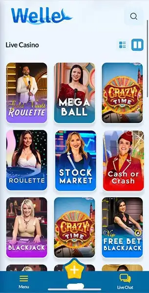 Welle Casino mobile screenshot #1 Mobile Screenshot image #1 for Welle Casino