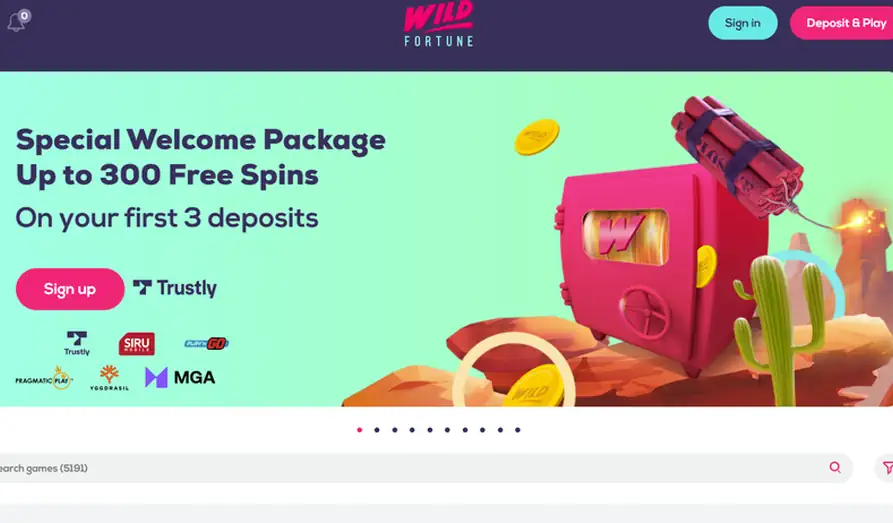 Read review of Wild Fortune Casino