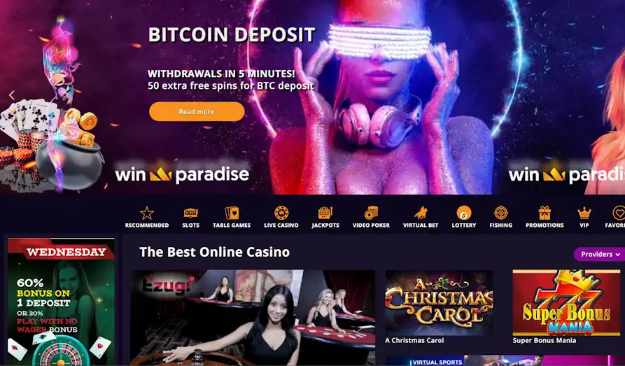 Read review of Win Paradise Casino