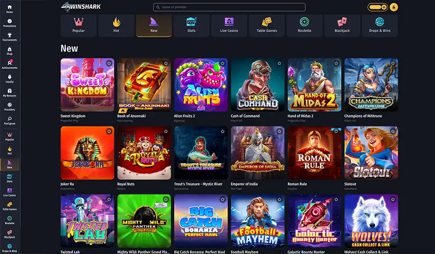 New Win Shark Casino Games Landscape screenshot image #1 for Win Shark Casino
