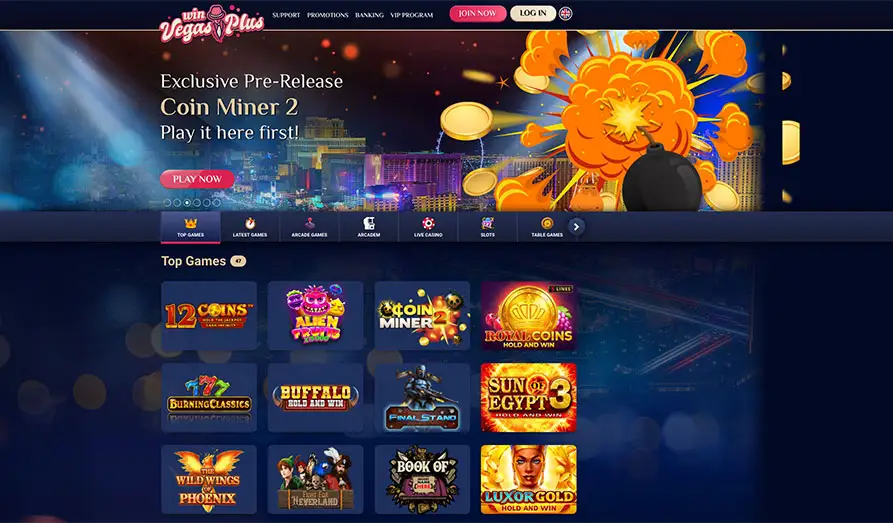 Read review of WinVegasPlus Casino