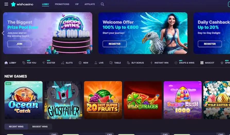 Read review of Wish Casino