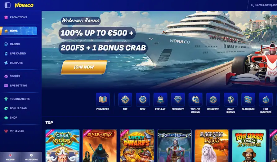 Read review of Wonaco Casino