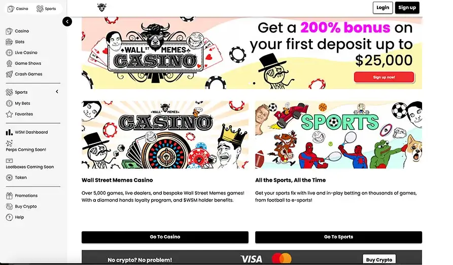 Read review of Wall Street Memes Casino