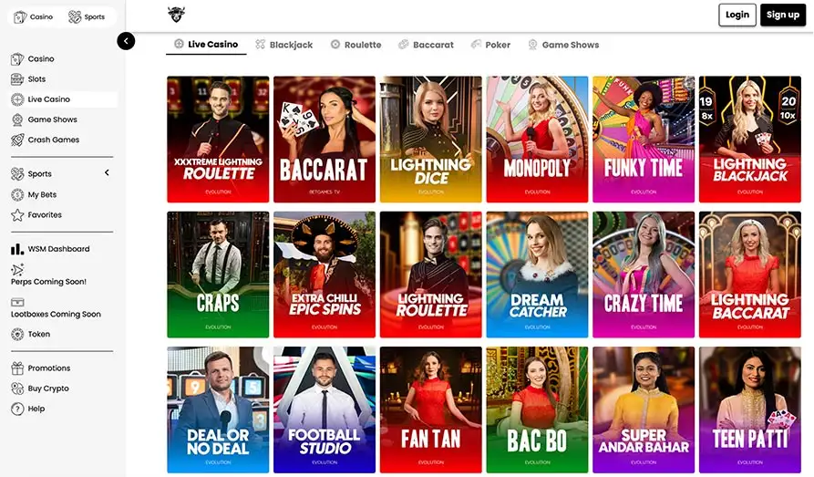 Wall Street Meme Live Casino Screenshot image #3 for Wall Street Memes Casino