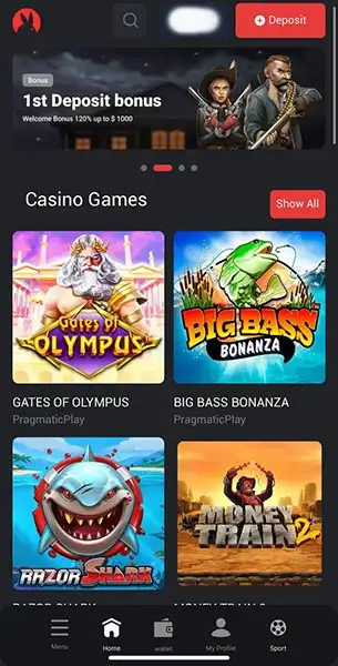 Zix Casino mobile screenshot #1 Mobile Screenshot image #1 for Zix Casino