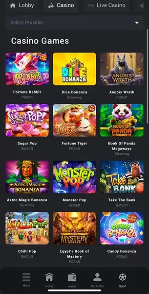 Zix Casino mobile screenshot #3 Mobile Screenshot image #3 for Zix Casino