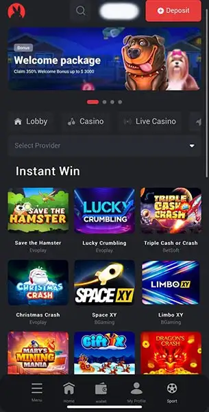 Zix Casino mobile screenshot #4 Mobile Screenshot image #4 for Zix Casino